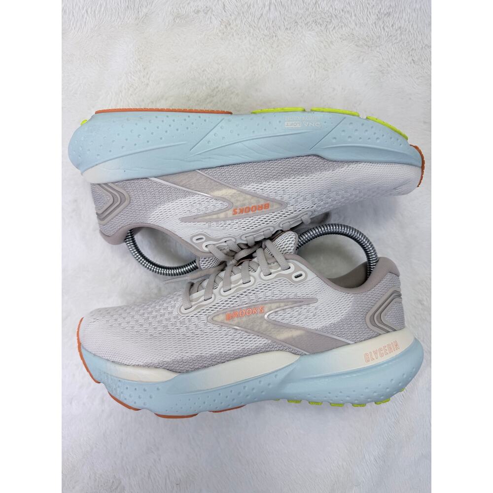Brooks Glycerin 21 Womens Running Shoes Coconut Aqua Size 8 Wide Sneaker - Picture 6 of 10